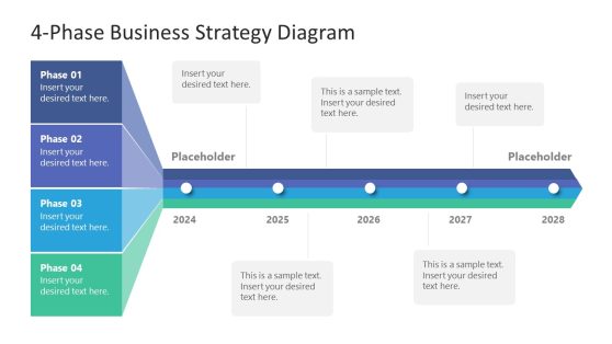 Editable 4-Phase Business Strategy Template