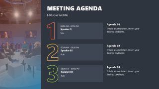 Meeting Agenda PowerPoint Slide for Presentation 