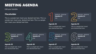 Meeting Agenda Presentation PowerPoint Template 