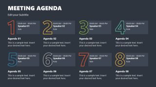 Meeting Agenda Slide PPT Template 