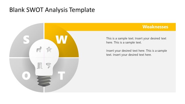 Weaknesses Slide – SWOT PPT Template