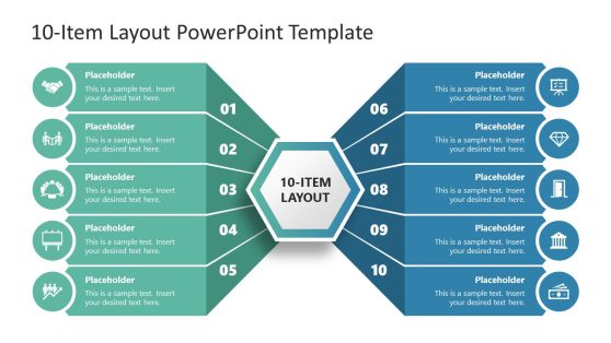 10-Item Layout PowerPoint Template