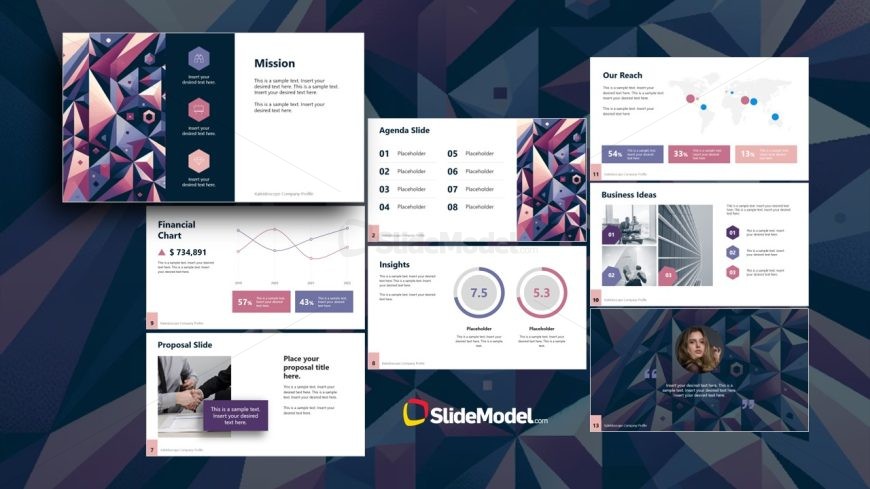 Kaleidoscope PowerPoint Slide Template 