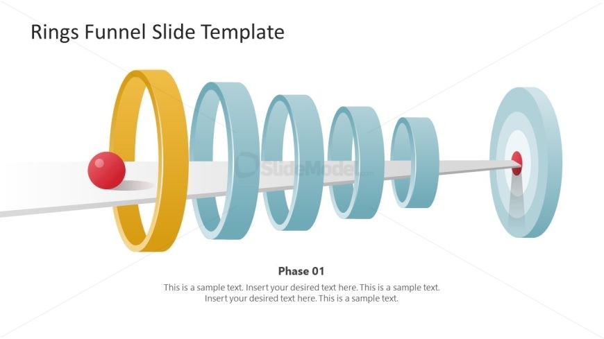 Template for Rings Funnel with Goal Target Presentation