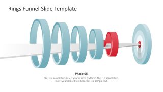 Rings Funnel with Goal Target Template Slide 