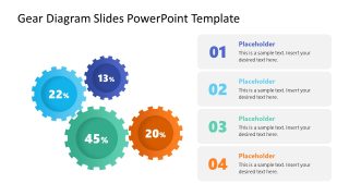 Gear Diagram PPT Slide Template 