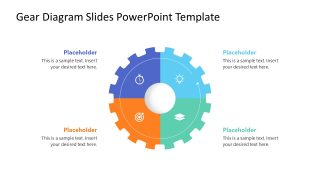 One Circular Segmented Gear Diagram 