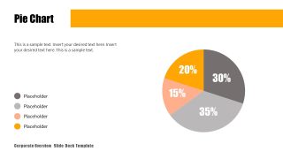 Slide with Pie Chart - Corporate PPT Template 