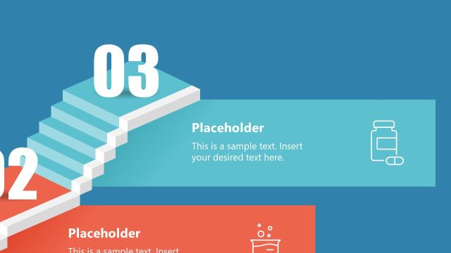 Animated 3D Stairs Diagram Presentation Template