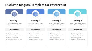 4-Column Diagram PPT Presentation Slide 