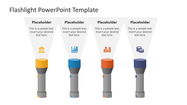 Flashlight Diagram Template for PowerPoint