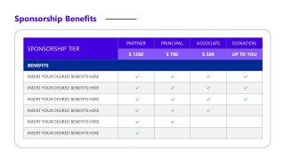 Sponsorship Proposal Template Slide