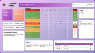 Editable Simple Status Report PPT Template