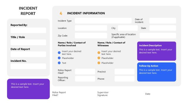 Incident Report Presentation Template