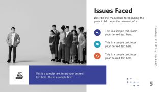 Generic Progress Report Template Slide 