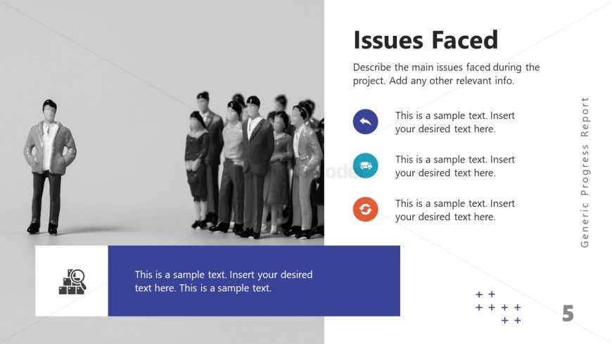 Generic Progress Report Template Slide