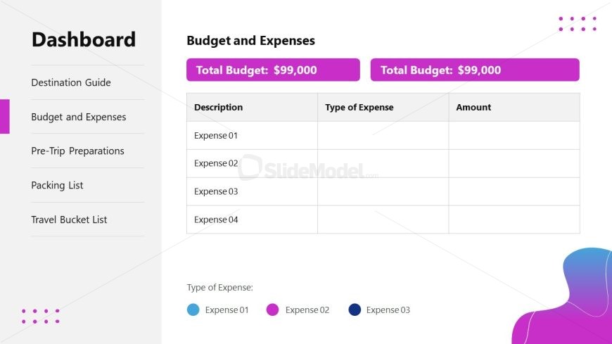 Customizable Business Travel Planner PPT Slide