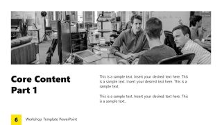 Customizable Core Content Slide for Workshop Presentation