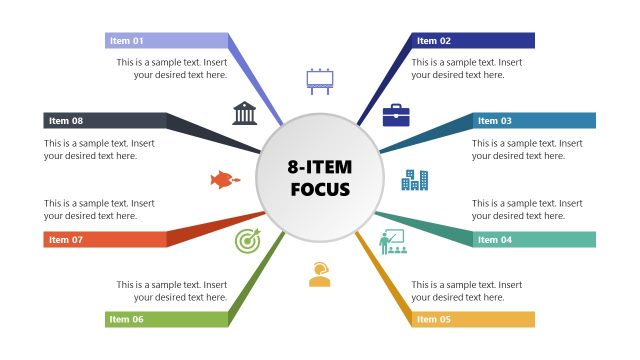 8-Item Focus PowerPoint Template