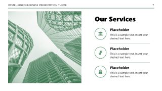 Company Profile Template - Pastel Green Theme 