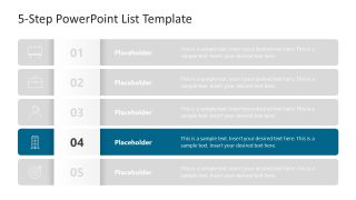 Fourth Item Slide - List Presentation Template