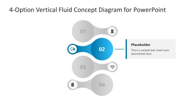 4-Option Vertical Fluid Concept Presentation Template