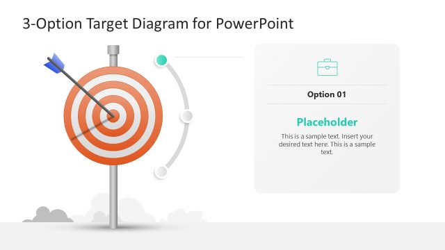 Option 1 Slide – Target Diagram PPT Template