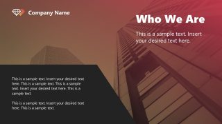 Customizable Black & Red Business Pitch Deck PPT Template 