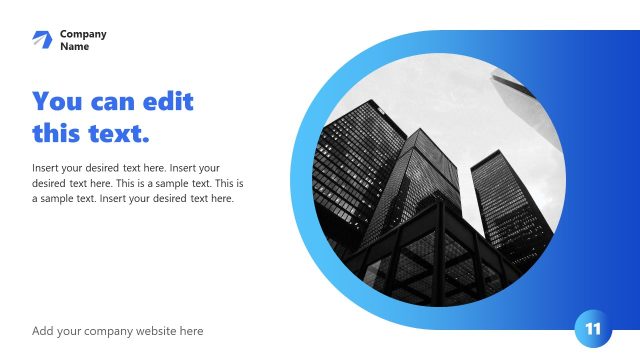 Creative Slide for Business Profile Template
