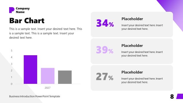 Data-Driven Bar Chart Slide for Statistical Data Presentation