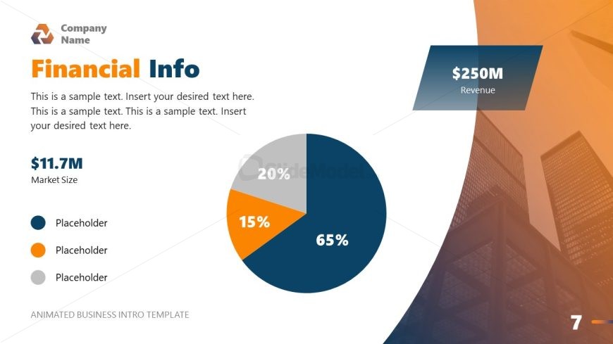 Pie Chart Slide for Business Introduction Presentation 