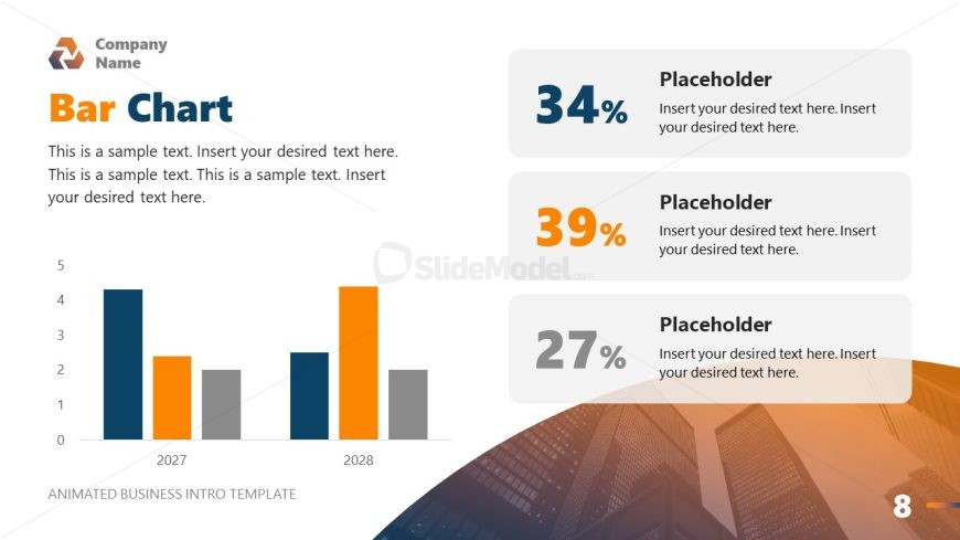 Bar Chart PPT Slide - Business Introduction Presentation 