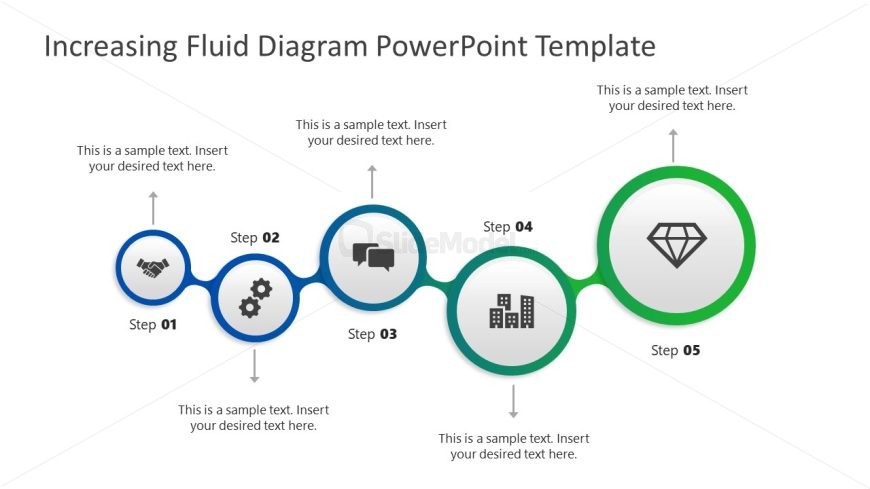 Increasing Fluid Diagram PPT Slide