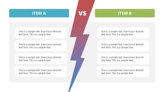 Compare Two Approaches Slide Template 