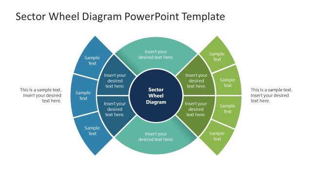 Sector Wheel Diagram PPT Template