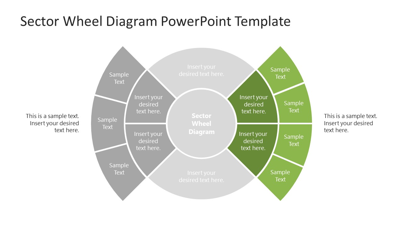 Sector Wheel Diagram Powerpoint Template
