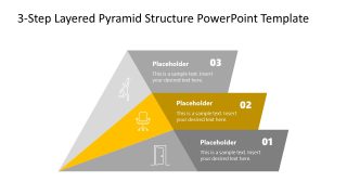 Step 2 Color Highlight Slide - Pyramid Diagram Template 