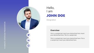 Editable 10-Minute Interview PPT Template