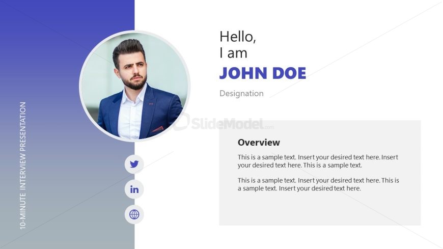 Editable 10-Minute Interview PPT Template