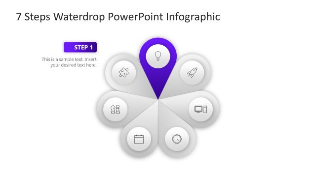 Step 1 Spotlight Slide with Icons – Editable Diagram