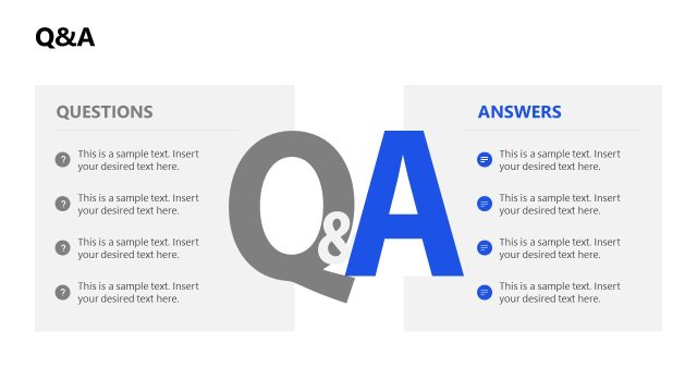 Q&A Slide – Digital Marketing Audit Template