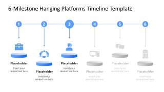 Color Highlight Slide for Hanging Platforms Timeline 