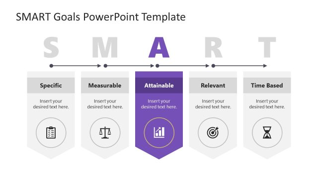 Customizable SMART Goals PPT Slide Template