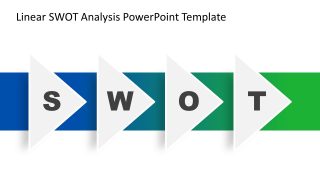 Linear SWOT Analysis Template for Presentation 