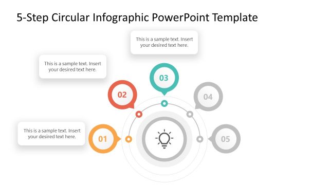 5-Step Circular Infographic PowerPoint Slide