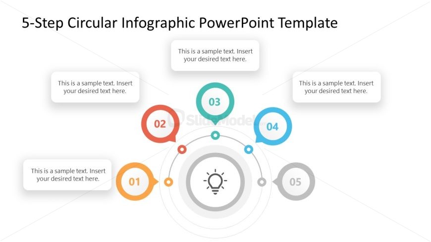 5-Step Circular Infographic Slide Template