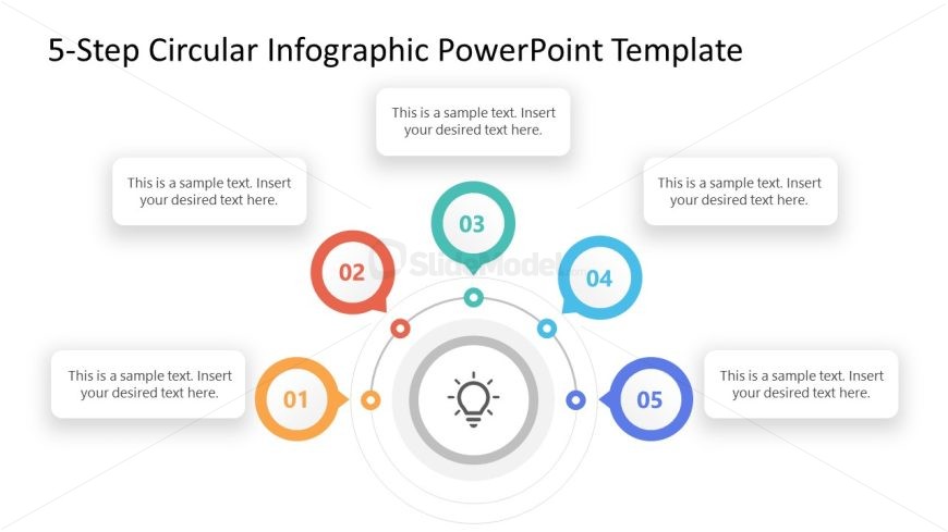 Circular Infographic Template PPT Slide