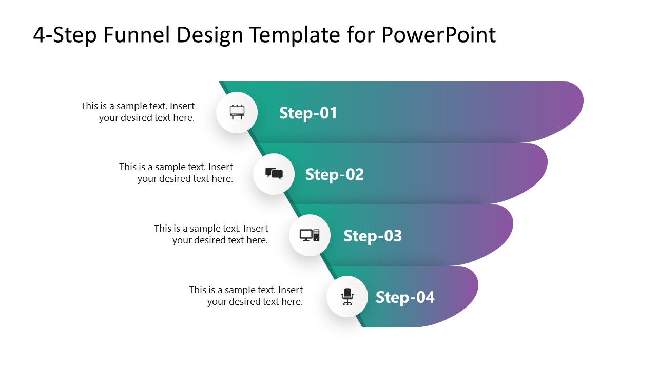 4-Step Funnel Design Presentation Template