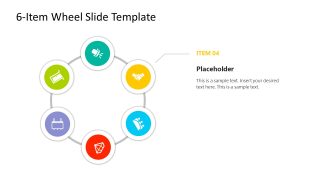 6-Item Wheel Slide for Presentation 