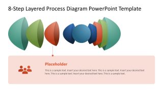 8-Step Layered Process Diagram Template for PowerPoint 